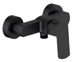 Miscelatore Doccia Esterno Design Minimal Nero Opaco – Cartuccia Ø35 mm