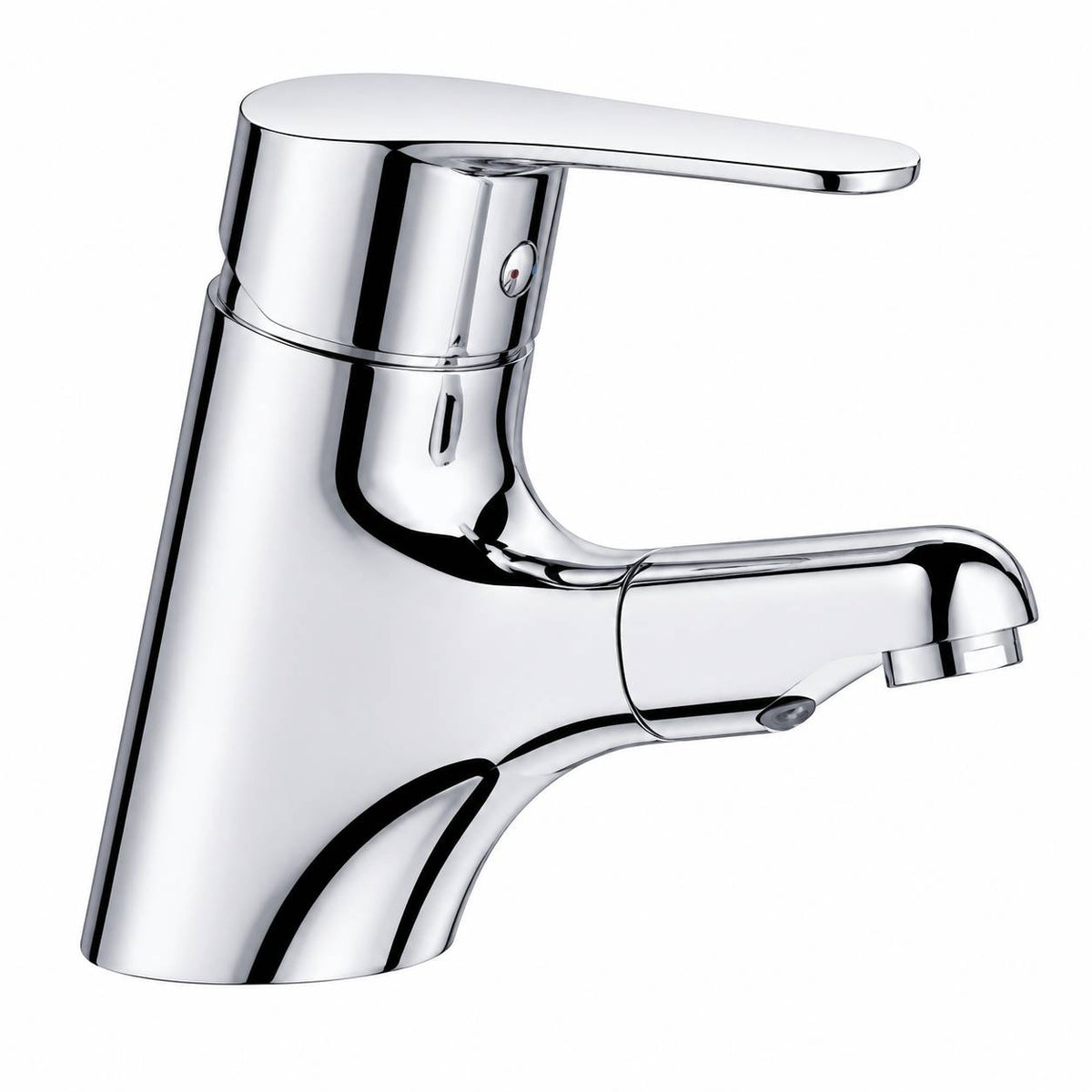 Miscelatore lavabo moderno cromato con doccia estraibile