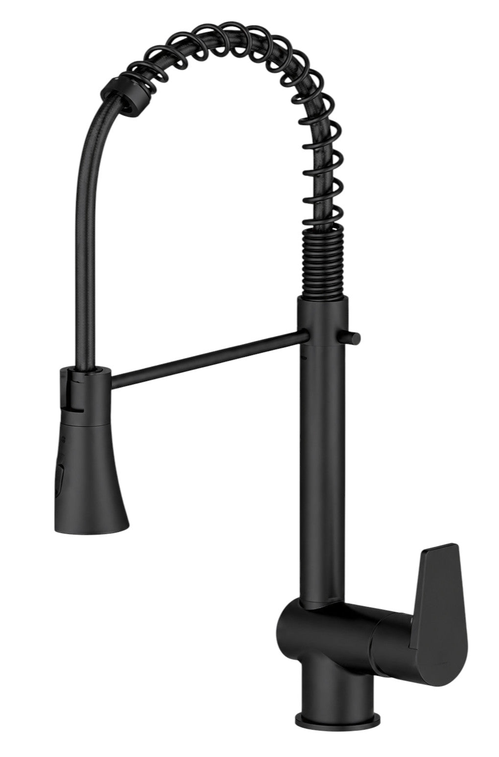 Miscelatore Lavello Cucina con Molla e Doccetta Estraibile – 2 Getti Girevole – Cartuccia Ø40 mm