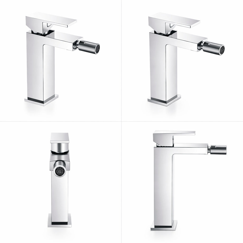Miscelatore stile quadrato bidet cromato