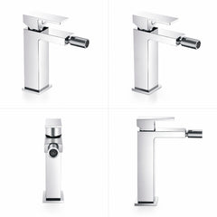 Miscelatore stile quadrato bidet cromato