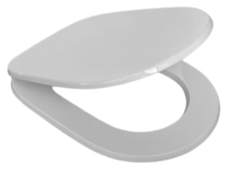 Sedile WC in MDF Bianco con Cerniere Regolabili in Metallo – Distanza Fori 110–210 mm