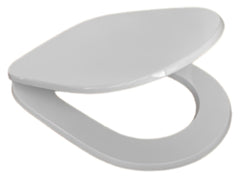 Sedile WC in MDF Bianco con Cerniere Regolabili in Metallo – Distanza Fori 110–210 mm