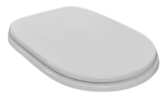 Sedile WC in MDF Bianco con Cerniere Regolabili in Metallo – Distanza Fori 110–210 mm