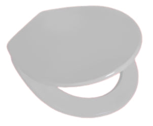 Sedile WC in MDF Bianco con Cerniere Regolabili in Metallo – Interasse 110–210 mm
