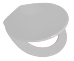 Sedile WC in MDF Bianco con Cerniere Regolabili in Metallo – Interasse 110–210 mm