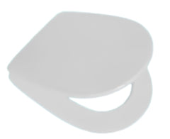 Sedile WC in MDF Bianco con Cerniere Regolabili in Metallo – Interasse 110–210 mm