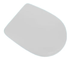 Sedile WC in MDF Bianco con Cerniere Regolabili in Metallo – Interasse 110–210 mm