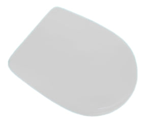 Sedile WC in MDF Bianco con Cerniere Regolabili in Metallo – Interasse 155 mm
