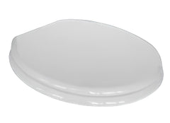Sedile WC Universale in MDF Bianco Soft Close Sganciabile con Pulsante Centrale – Interasse 65–165 mm
