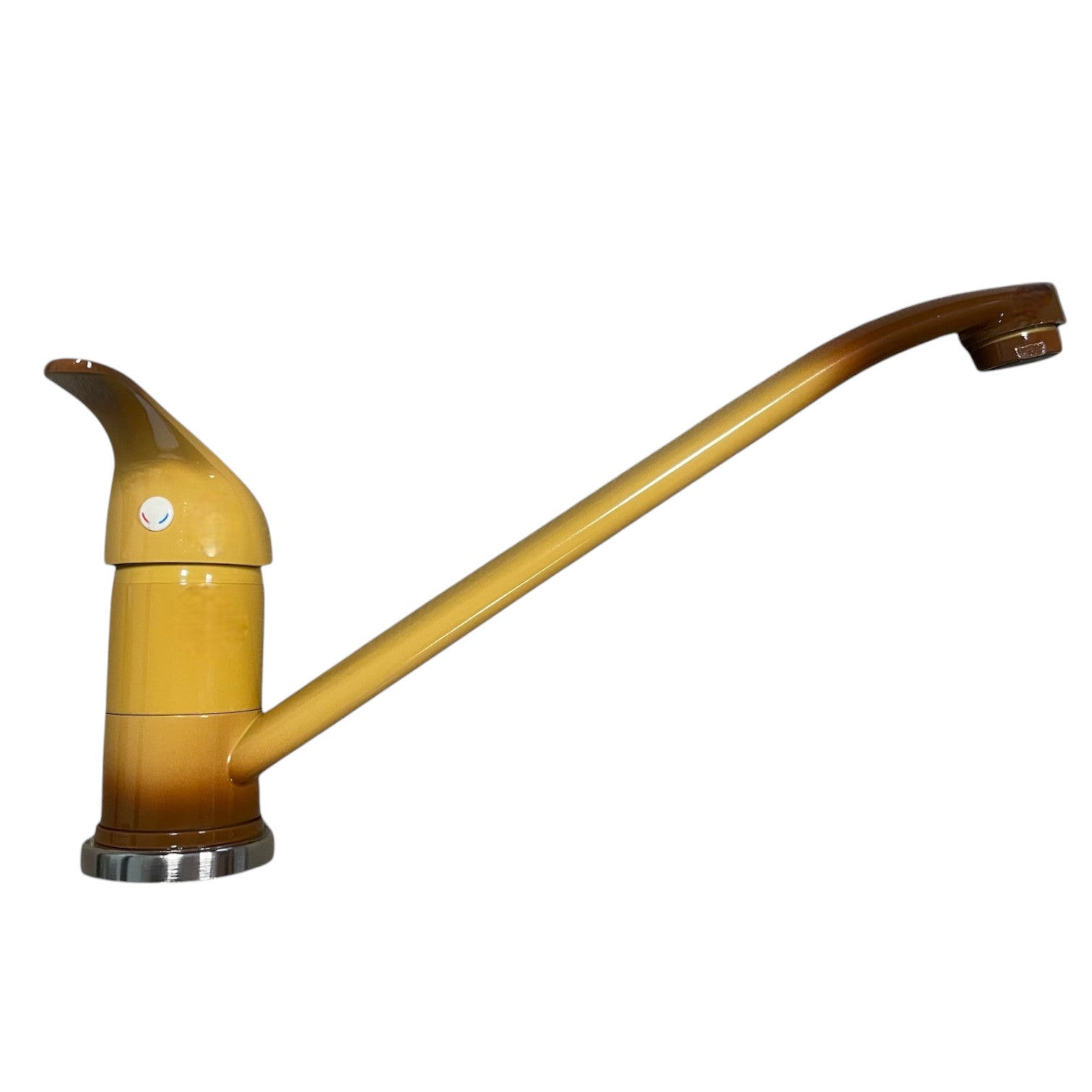 Robinet mitigeur de cuisine en marron