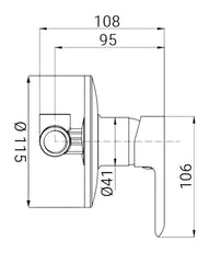 Miscelatore lavabo moderno cromato completo