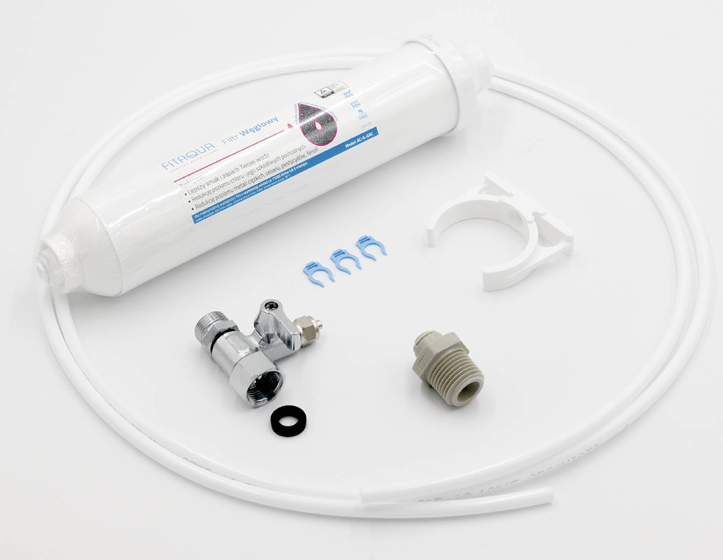 Rubinetto cucina con bocca flessibile e sistema di filtraggio acqua – 2 leve, acciaio spazzolato e design moderno