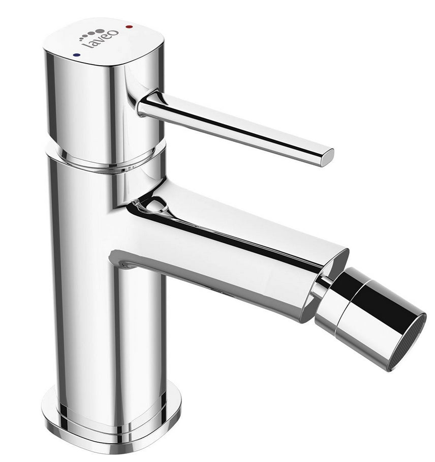 Miscelatore bidet da appoggio con piletta – design moderno cromato