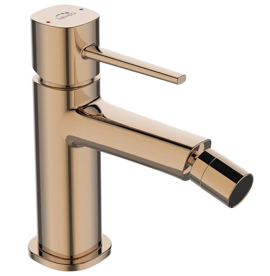 Miscelatore bidet da appoggio  – design elegante con leve sottili e regolazione getto, oro rosa
