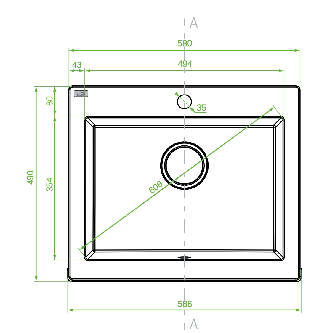 Lavello a Vasca Singola con Flangia Visibile (Grembiule) – Eleganza e Funzionalità per la Tua Cucina