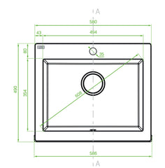 Lavello a Vasca Singola con Flangia Visibile (Grembiule) – Eleganza e Funzionalità per la Tua Cucina
