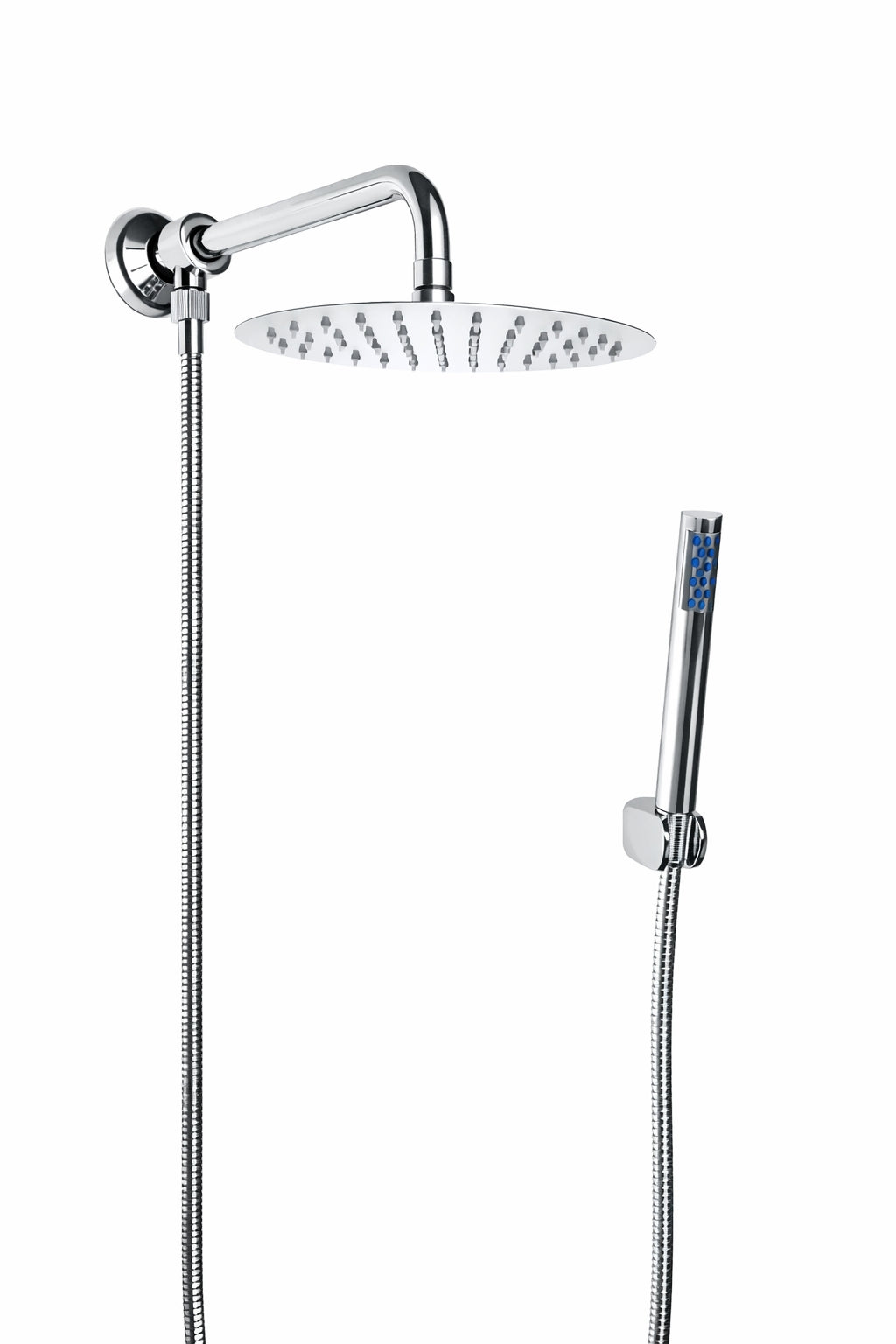 Ensemble de douche avec bras de douche 40cm