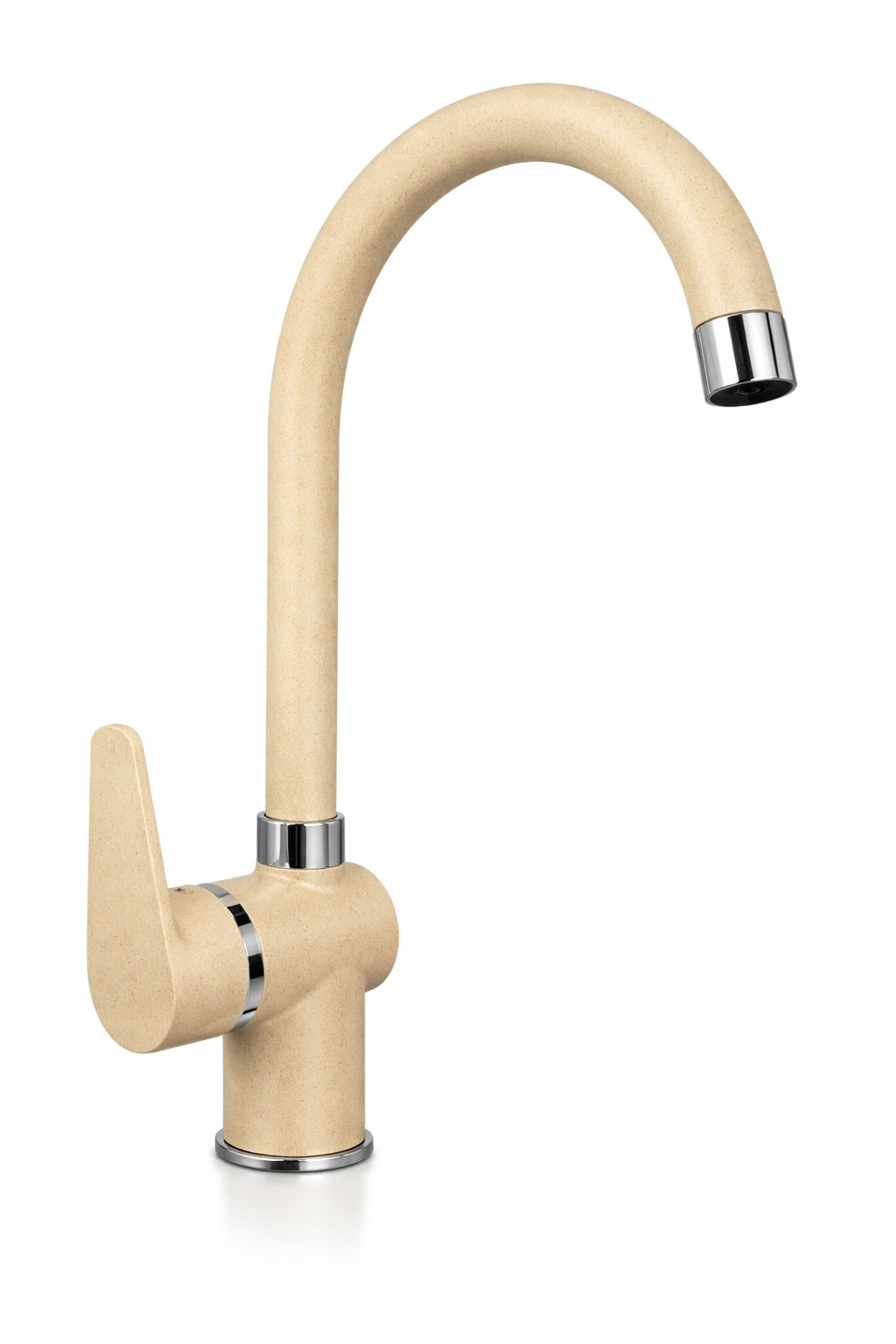 Miscelatore per cucina, canna girevole ad ombrello, finitura avena