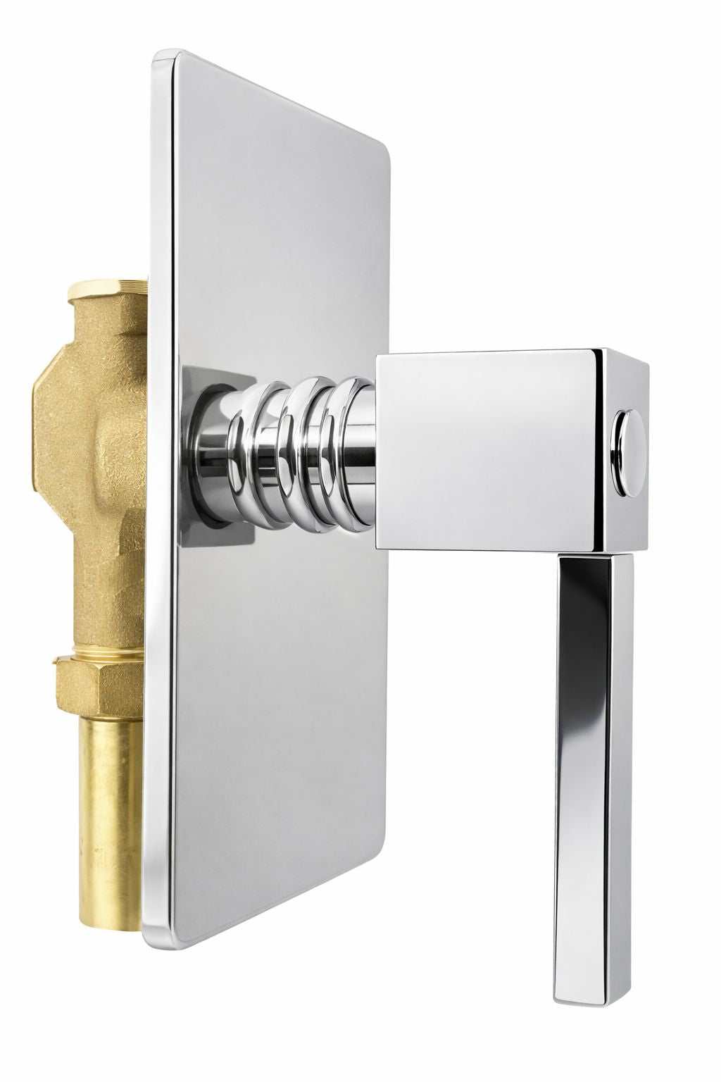 Système de chasse d'eau complet avec poignée carrée moderne 3/4