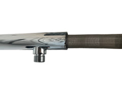 Braccio Doccia Da 40 Cm In Ottone Pesante Con Filtro Antisabbia – Attacco Standard 1/2, Rosetta Inclusa, Cromato