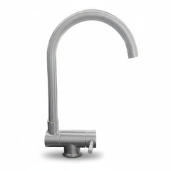 Bagnoclic rubinetto miscelatore cucina acciaio inox satinato abbattibile con canna ad ombrello.