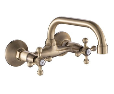 Rubinetti Rubinetto Ottone Rubinetto Da Muro Vintage Per Cucina O Lavanderia In Ottone Cromato Stile Retr 926084