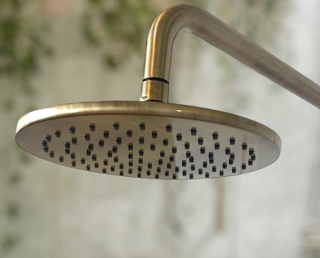 Inox, Braccio Doccia In Ottone Con Soffione Tondo 20 Anticalcare In Acciaio Di Gaboli Luigi Inox, Braccio Doccia In Ottone Con Soffione Tondo 20 Anticalcare In Acciaio Di Gaboli Luigi