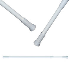 MSV Rod bar per tenda doccia o vasca allungabile senza foratura in Alu 110-200cm Bianco