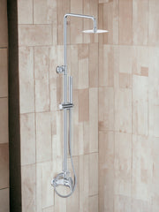 Colonne de douche complète avec mitigeur, prête pour l'installation