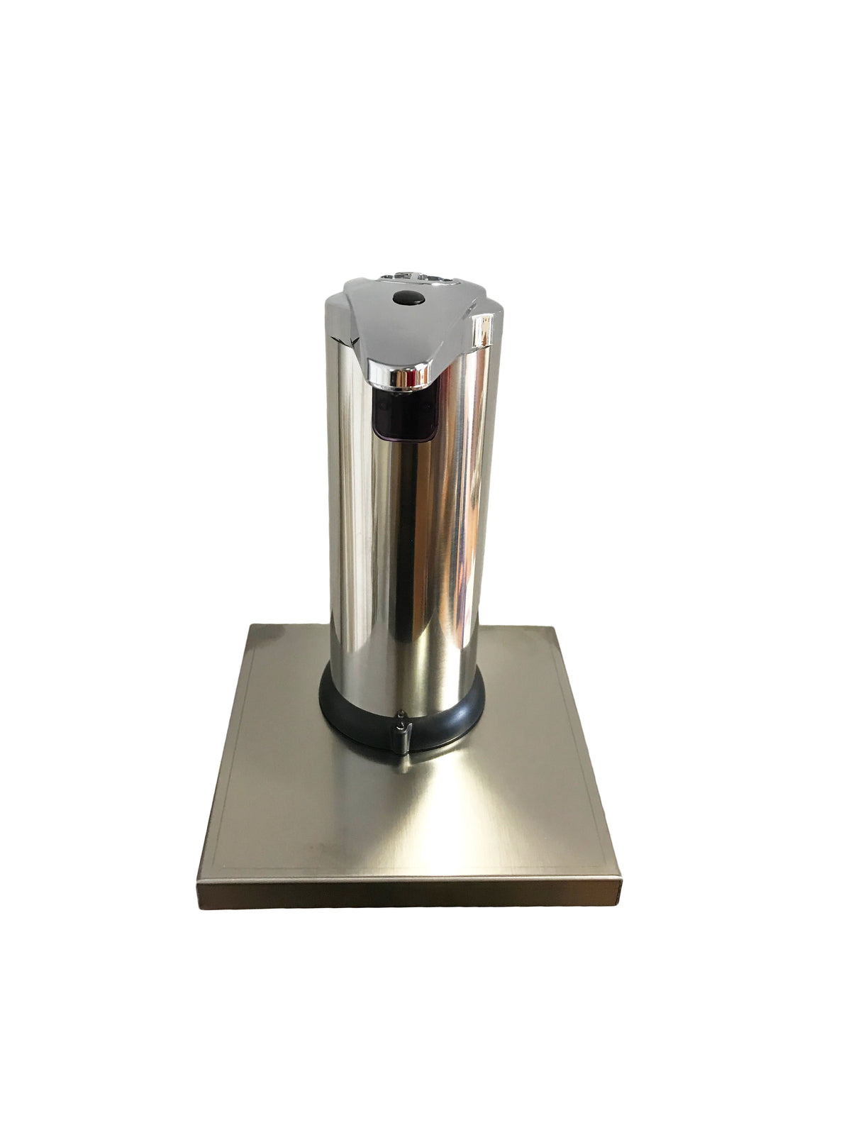 Dispenser erogatore sapone/gel con fotocellula sensore in acciaio inox con mensola