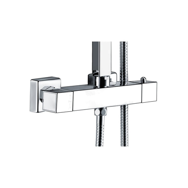 Miscelatore Termostatico Per Doccia 2 Uscite - Rubinetto Anti-Scottatura In Ottone Cromato Per Bagno - Foto 12